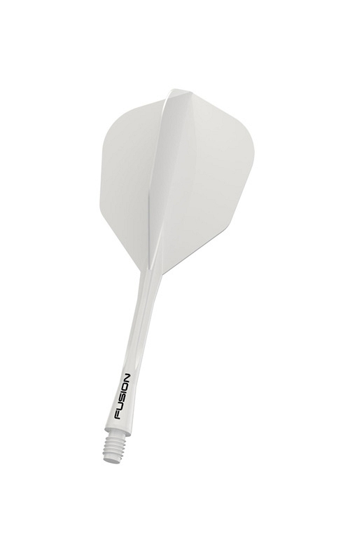 Plumas Winmau Fusion Medianas  Shape Nº6 Blanco