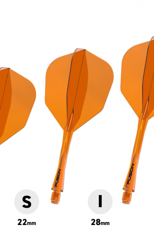 Plumas Winmau Fusion Medianas Shape Nº6 Naranja