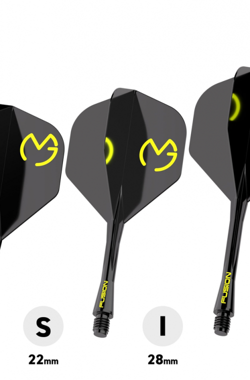 Plumas Winmau Fusion Medianas Standard Nº2 MVG Negra/Verde