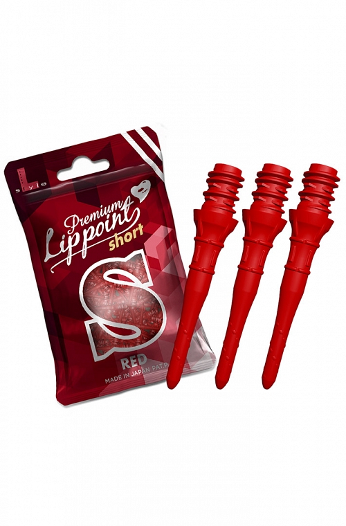 Ponteiras Lip Point Premium Curtas Vermelho