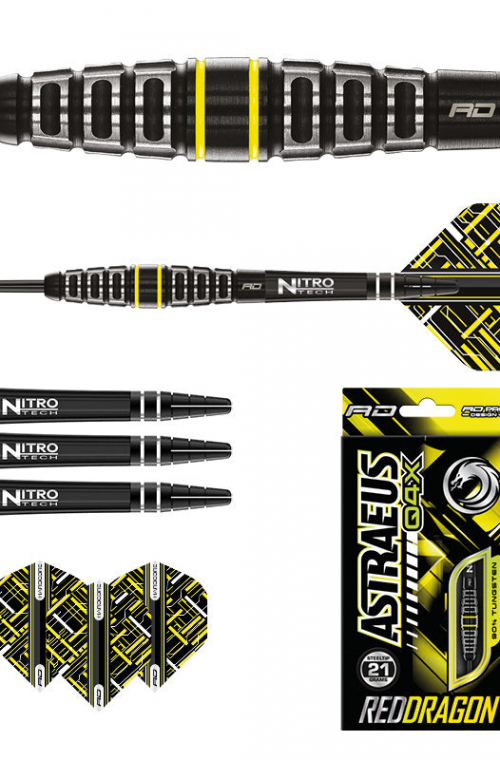 Red Dragon Astraeus Q4X 90% Steel Tips Darts 23gr