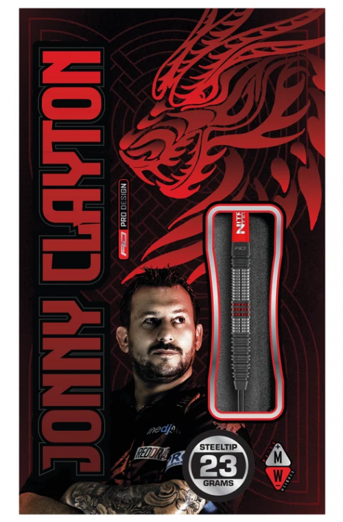 Red Dragon Jonny Clayton Hiraeth 90% Steel Tips Darts 22gr