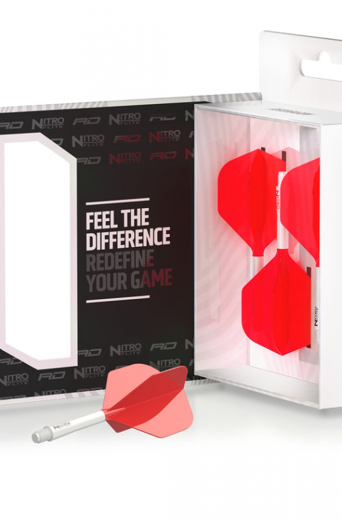 RedDragon NitroFlite Medium Standard Nº2 White/Red