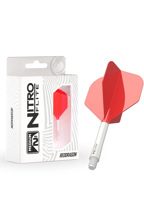 RedDragon NitroFlite Medium Standard Nº2 White/Red