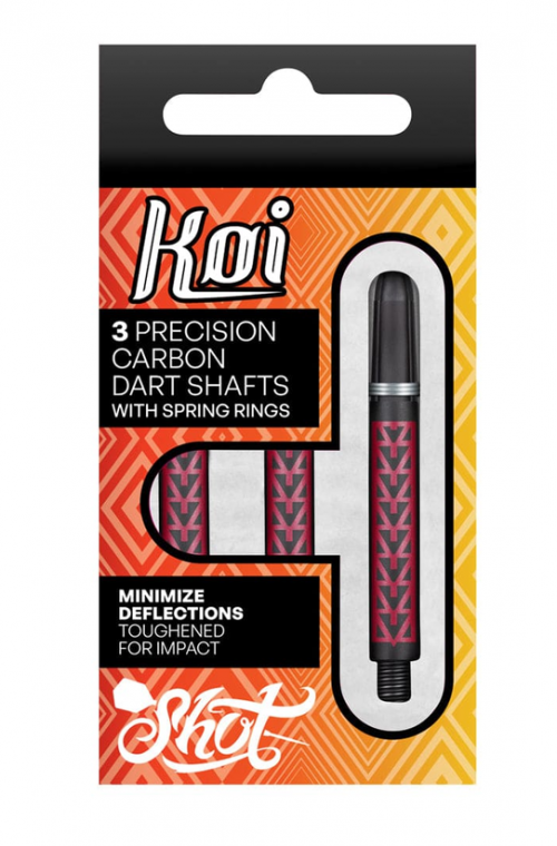 Shot Darts Koi Carbon Pakati  Short Black/Red