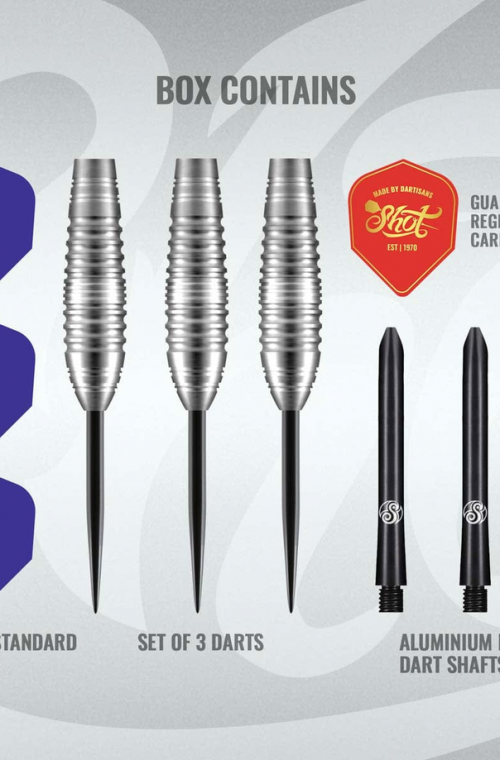 Shot Zen Budo 80% Steel Tip Darts 23gr