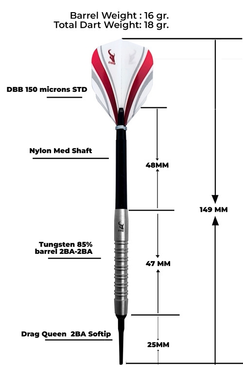 StanDart Darts Style K 18gr Softip Darts