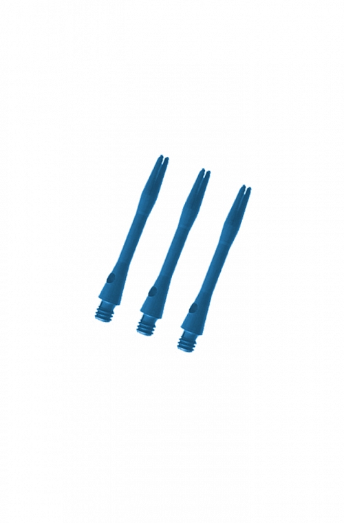 Tiges aluminium courtes bleu 36 mm