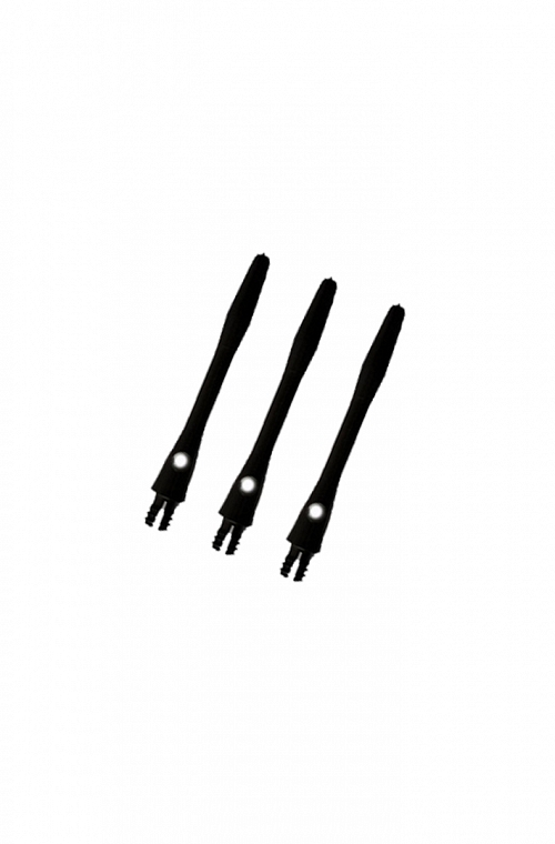 Tiges aluminium courtes noir 36 mm