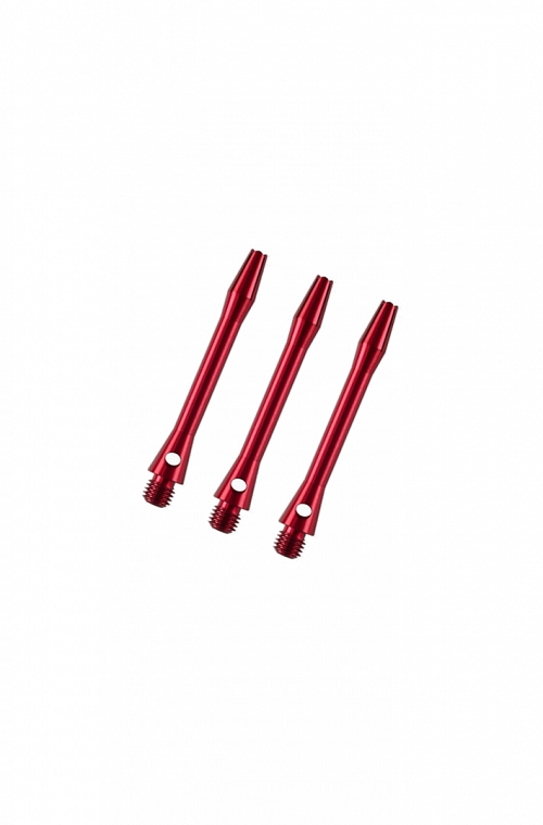 Tiges aluminium courtes rouge 36 mm
