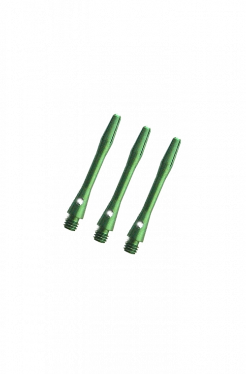 Tiges aluminium courtes vert 36 mm