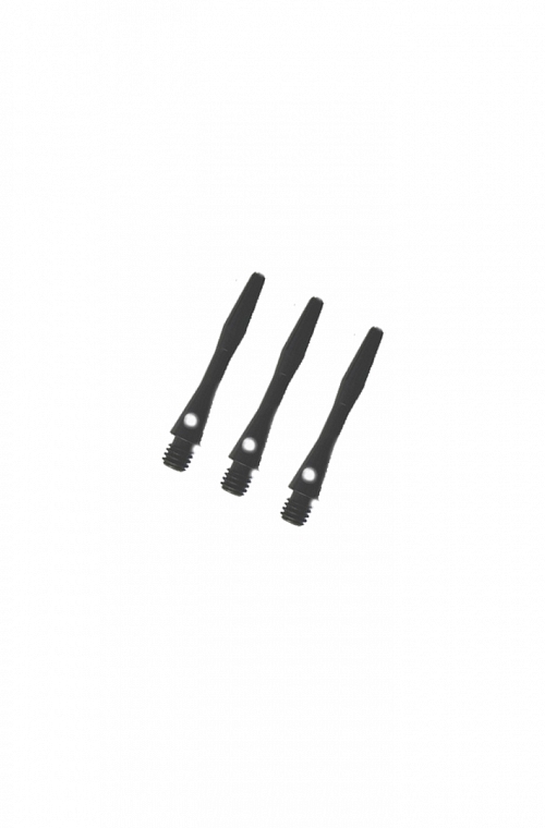 Tiges aluminium extra courtes noir 30 mm