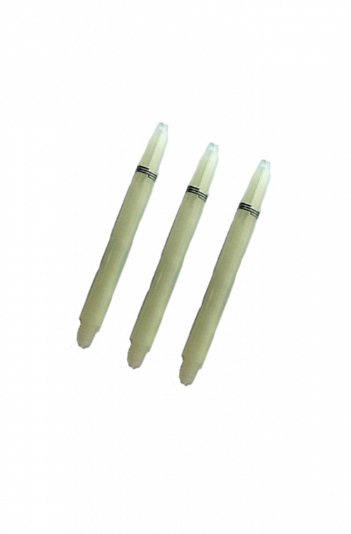 Tiges en nylon medium blanc 47 mm