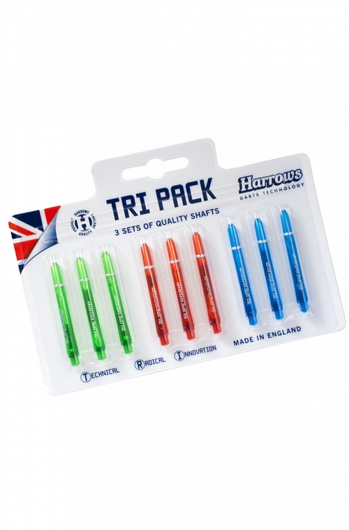 Tri Pack Harrows Supergrip Color