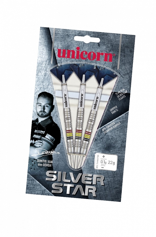 Unicorn Silver Star Dimitri Van Den Bergh Darts 18g