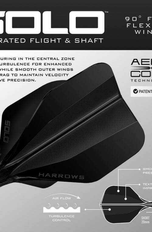 Voadores Harrows Solo Nº6  Preto Meias