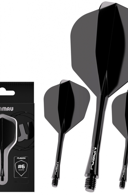 Voadores Winmau Fusion Cortas Shape Nº6 Preto