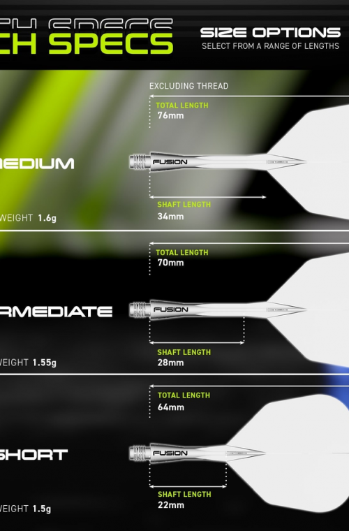 Voadores Winmau Fusion Intermedias Shape Nº6 Transparente