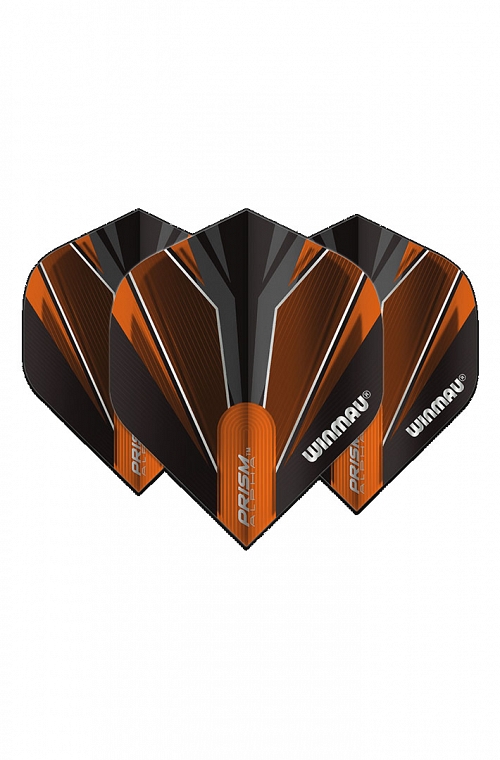 Winmau Alpha Standard Flights Black/Orange