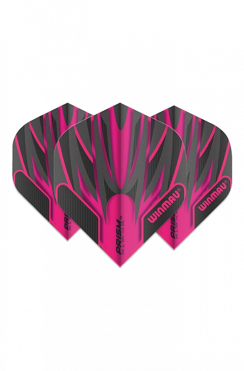 Winmau Alpha Standard Flights Black/Pink