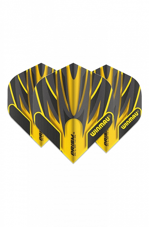 Winmau Alpha Standard Flights Black/Yellow