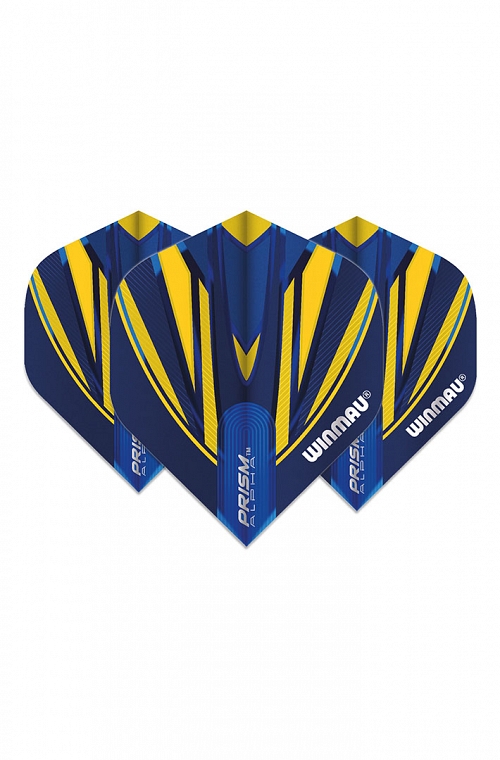Winmau Alpha Standard Flights Blue/Yellow