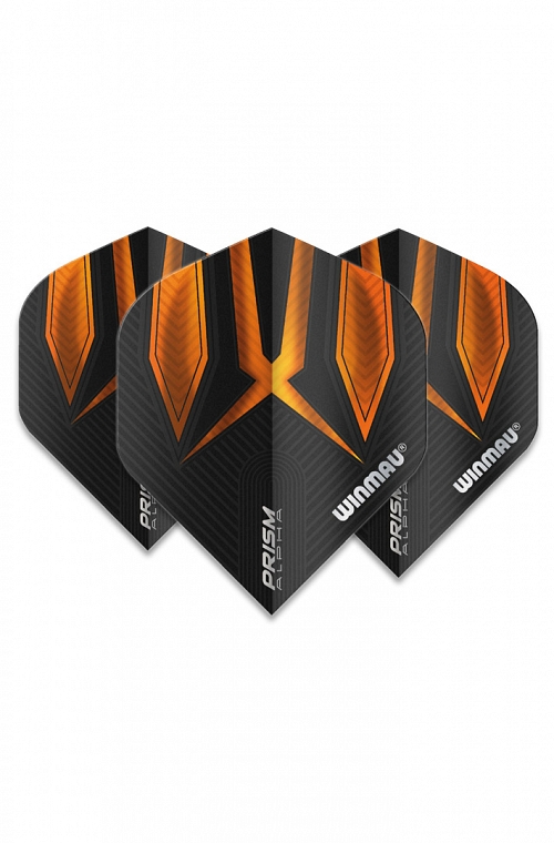 Winmau Alpha Standard Flights Orange/Black
