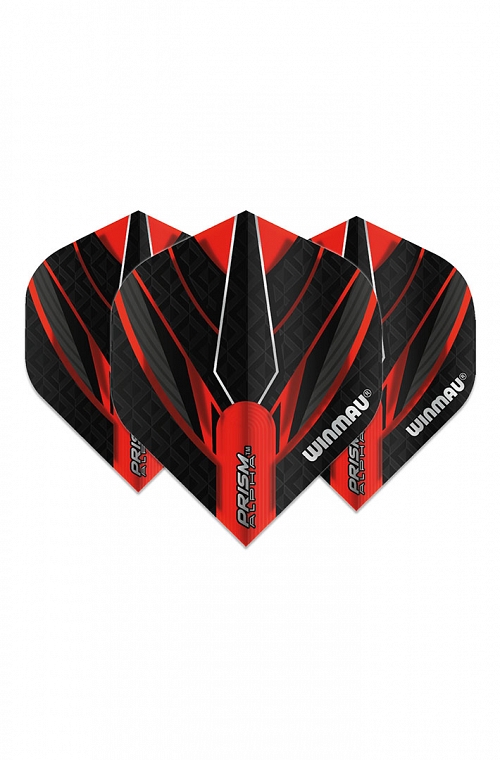 Winmau Alpha Standard Flights Red/Black