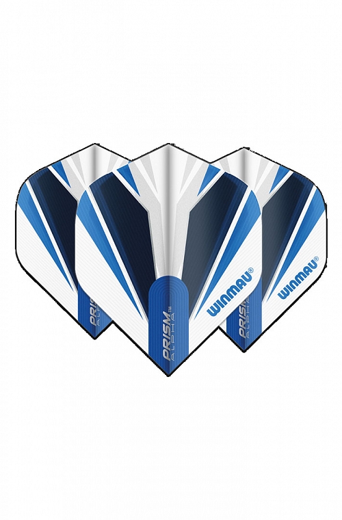 Winmau Alpha Standard Flights White/Blue
