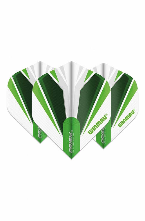Winmau Alpha Standard Flights White/Green