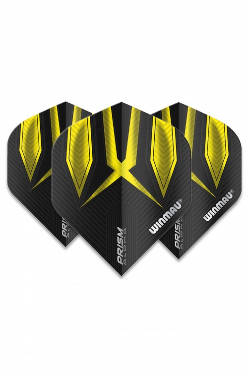 Winmau Alpha Standard Flights Yellow/Black