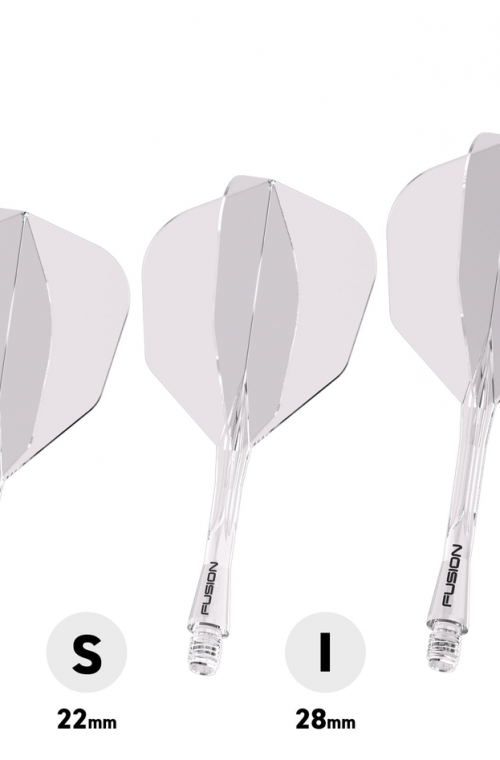 Winmau Fusion Medium Flights Shape Nº6 Clear