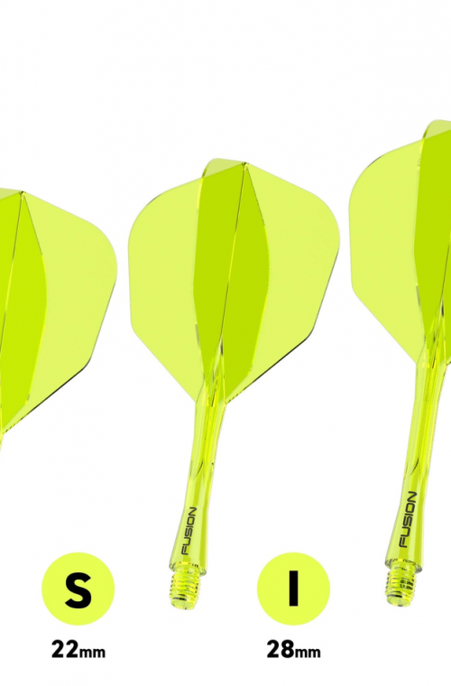 Winmau Fusion Medium Flights Shape Nº6 Yellow