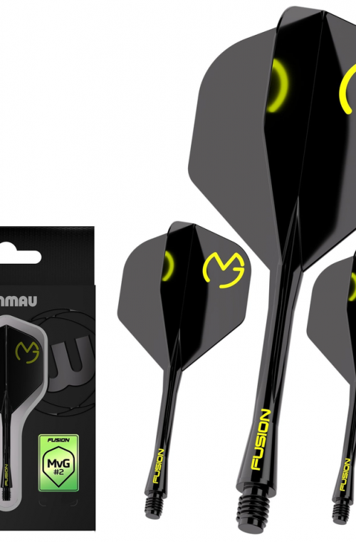Winmau Fusion Medium Flights  Standard Nº2 Black/Green